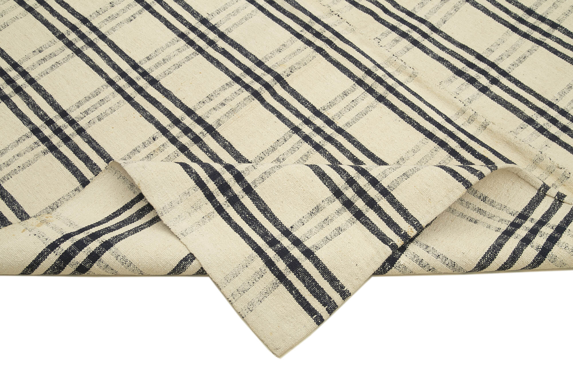 7x11 Beige Oriental Kilim Rug - 23554