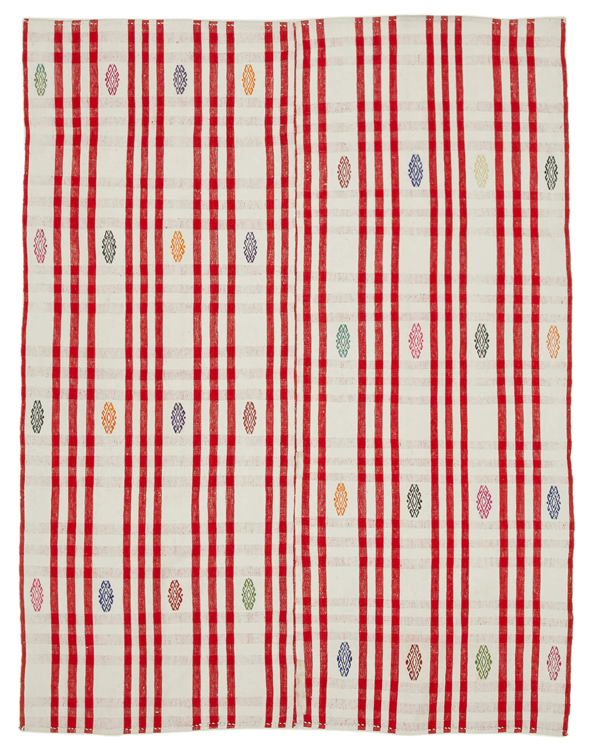 6x8 Red Oriental Kilim Rug - 23555
