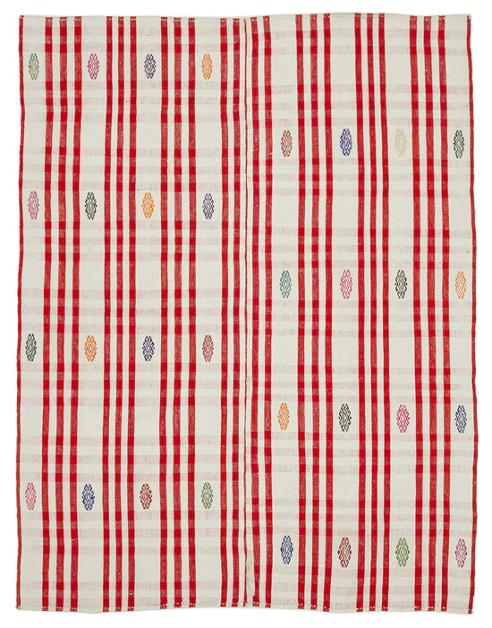 6x8 Red Oriental Kilim Rug - 23555