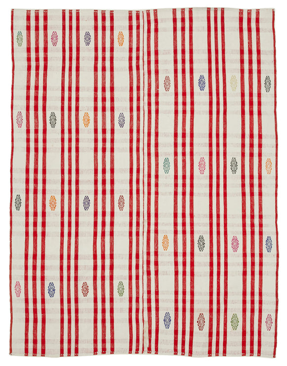 6x8 Red Oriental Kilim Rug - 23555