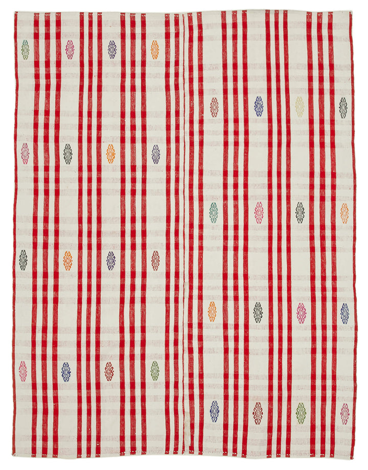 6x8 Red Oriental Kilim Rug - 23555