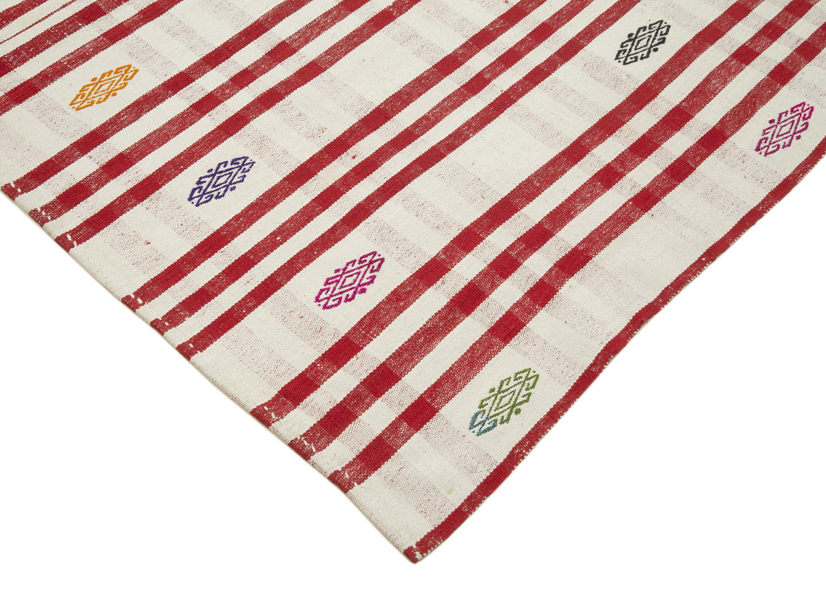 6x8 Red Oriental Kilim Rug - 23555