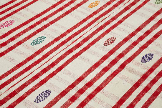 6x8 Red Oriental Kilim Rug - 23555