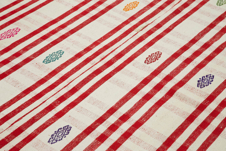 6x8 Red Oriental Kilim Rug - 23555