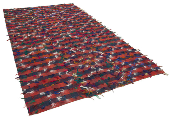 6x11 Red Oriental Kilim Rug - 23565
