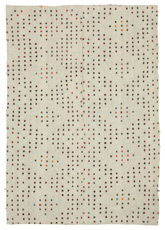 7x11 Multicolor Oriental Kilim Rug - 23573