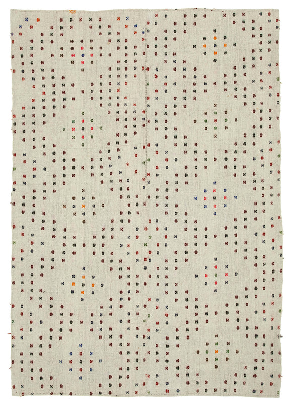 7x11 Multicolor Oriental Kilim Rug - 23573