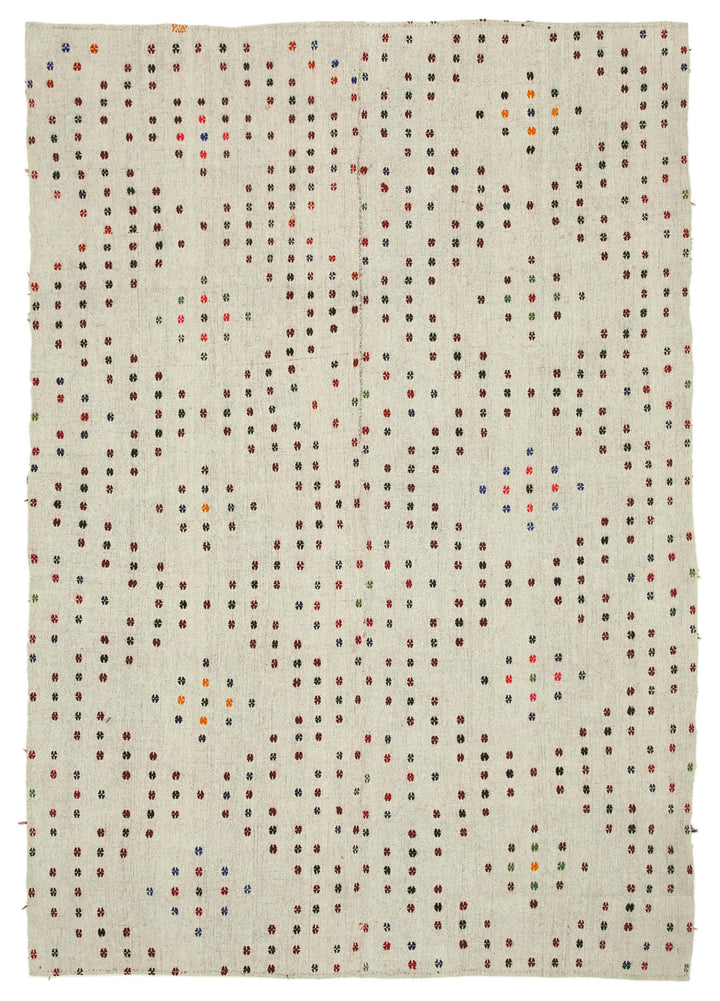 7x11 Multicolor Oriental Kilim Rug - 23573