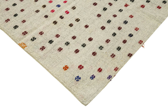 7x11 Multicolor Oriental Kilim Rug - 23573