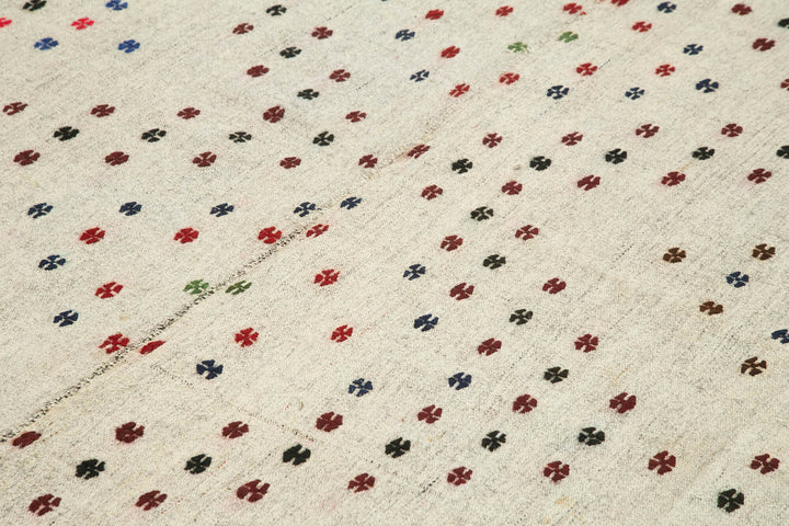 7x11 Multicolor Oriental Kilim Rug - 23573