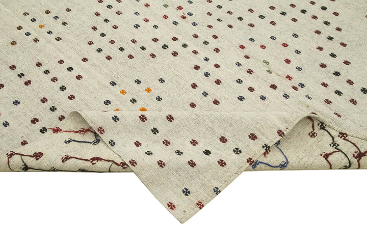 7x11 Multicolor Oriental Kilim Rug - 23573