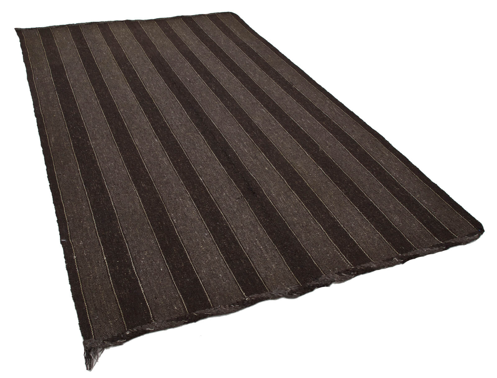 6x10 Brown Vintage Turkish Kilim Rug - 23599