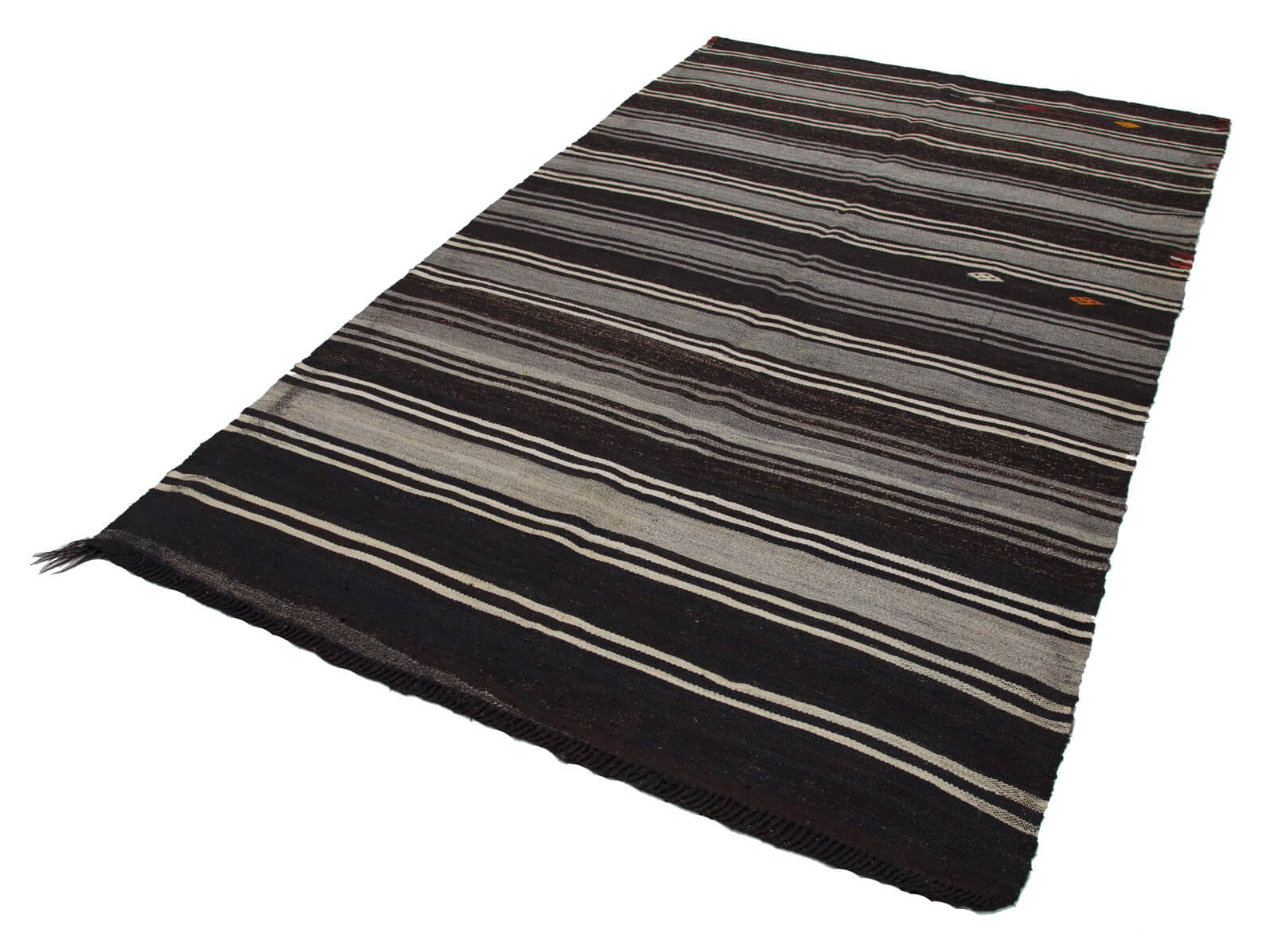 6x10 Brown Vintage Turkish Kilim Rug - 23631