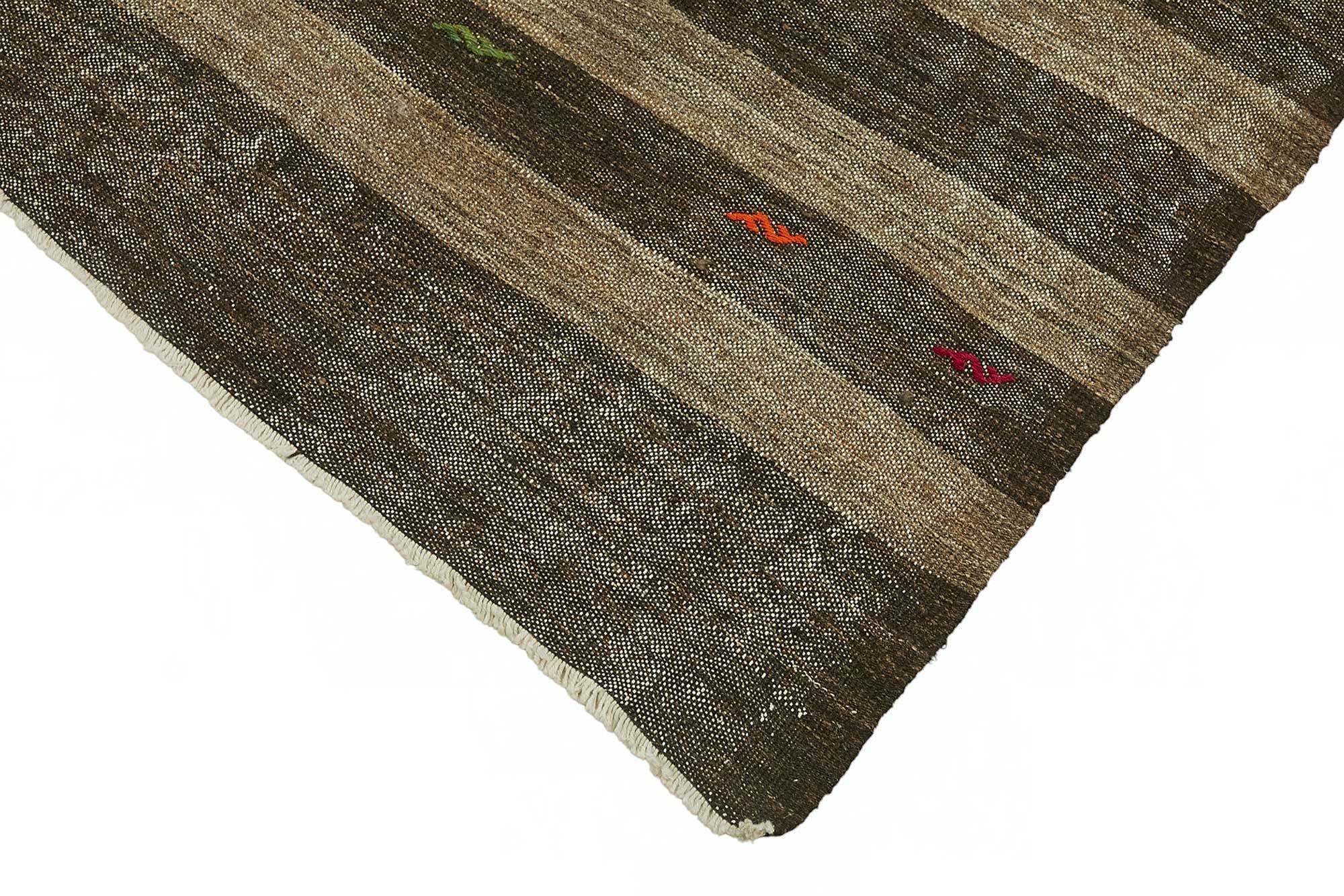 7x12 Authentic Turkish Goat Hair Kilim - 23639