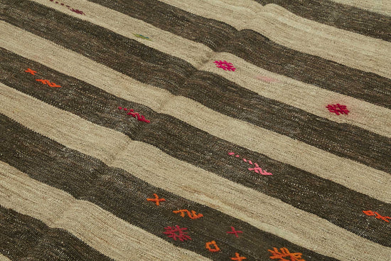 7x12 Authentic Turkish Goat Hair Kilim - 23639