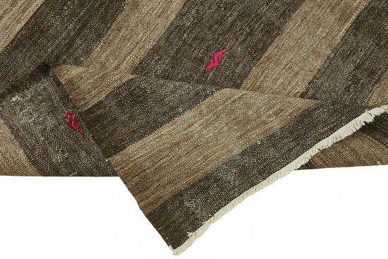 7x12 Authentic Turkish Goat Hair Kilim - 23639