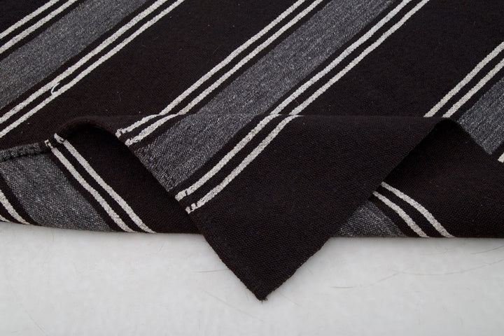 7x11 Brown Vintage Turkish Kilim Rug - 23660