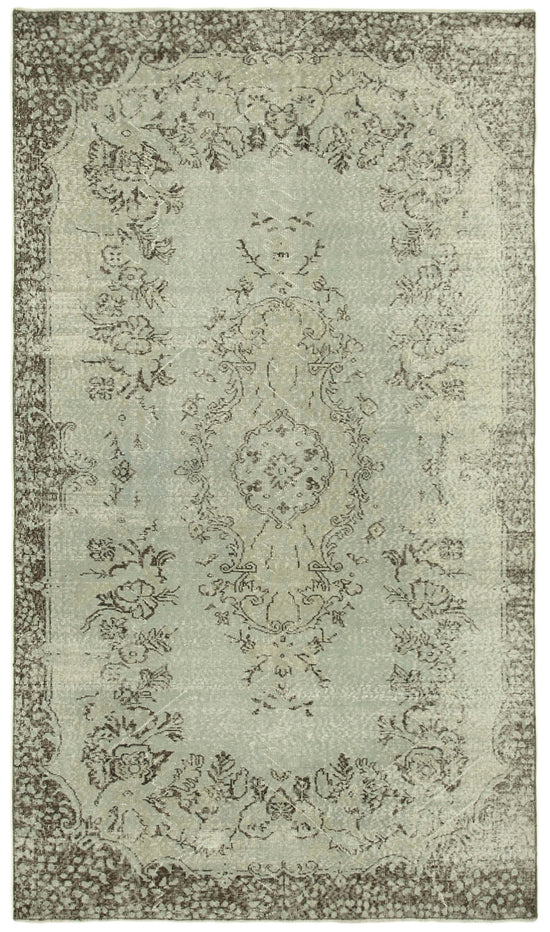 5x9 Grey Overdyed Rug - 23733