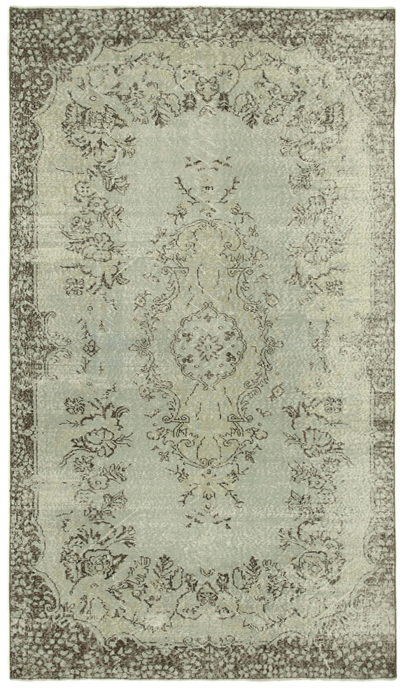 5x9 Grey Overdyed Rug - 23733