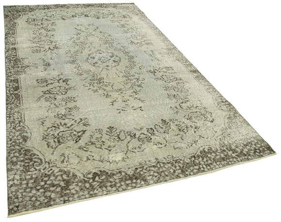 5x9 Grey Overdyed Rug - 23733