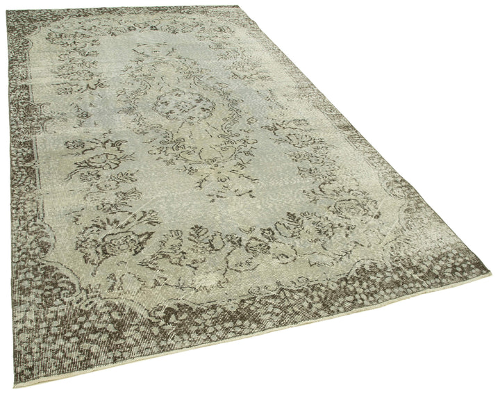 5x9 Grey Overdyed Rug - 23733
