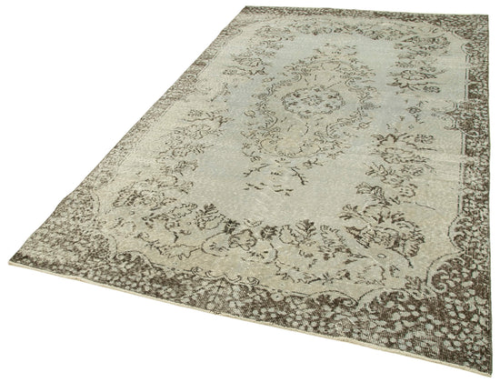 5x9 Grey Overdyed Rug - 23733