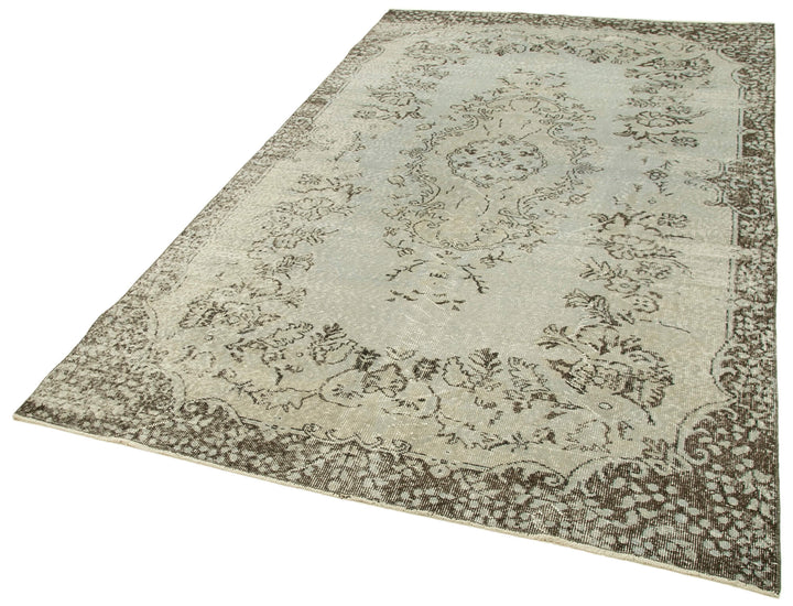 5x9 Grey Overdyed Rug - 23733