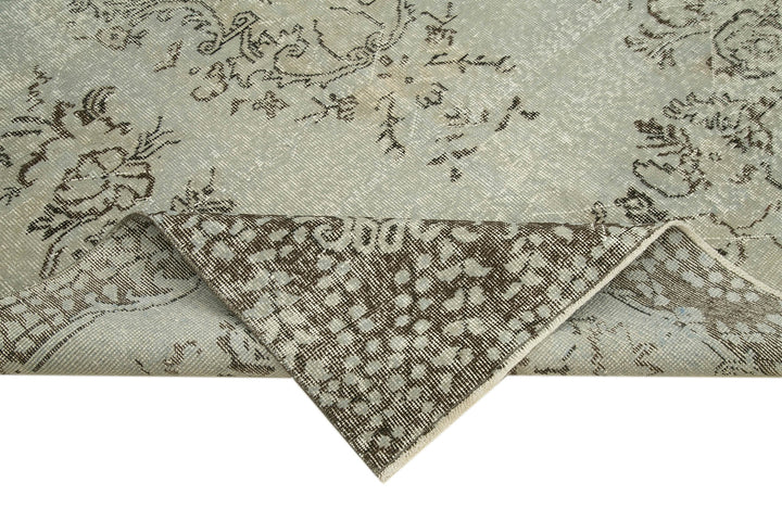 5x9 Grey Overdyed Rug - 23733