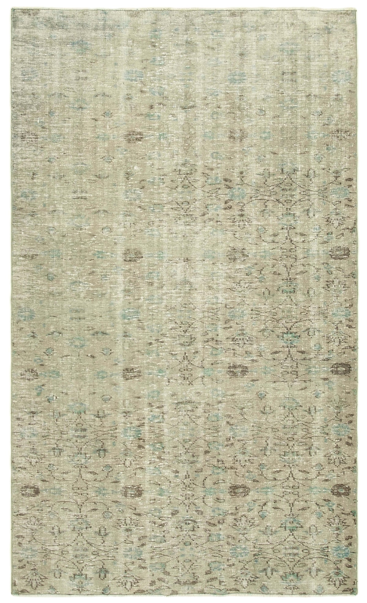 5x8 Grey Overdyed Rug - 23760