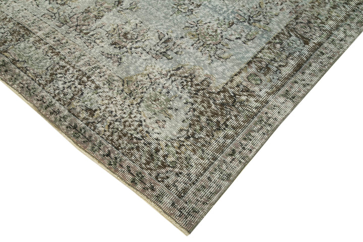5x9 Grey Overdyed Rug - 23762