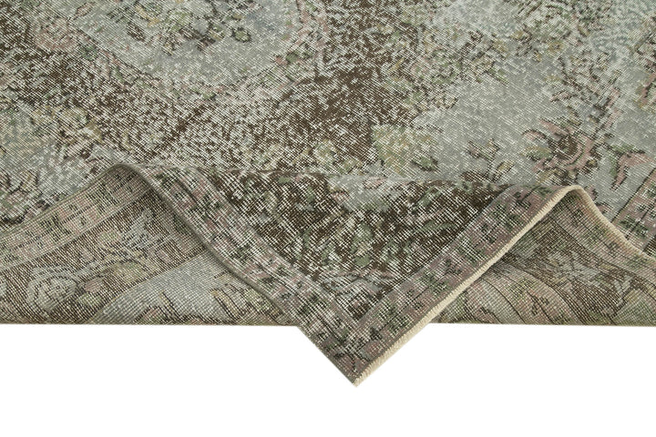 5x9 Grey Overdyed Rug - 23762