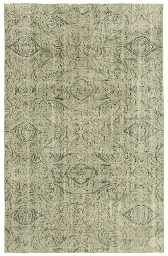 6x9 Beige Overdyed Rug - 23764