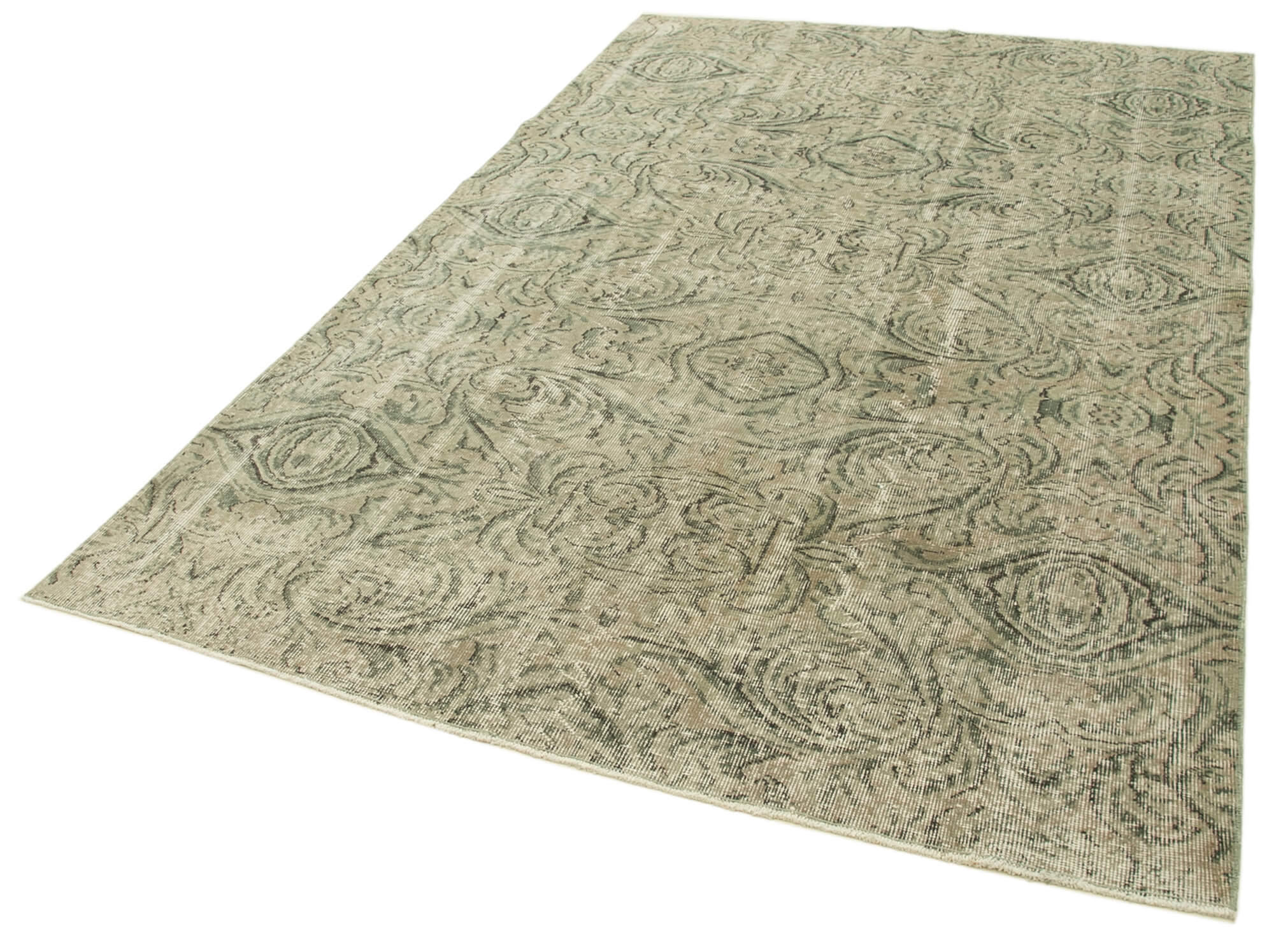 6x9 Beige Overdyed Rug - 23764