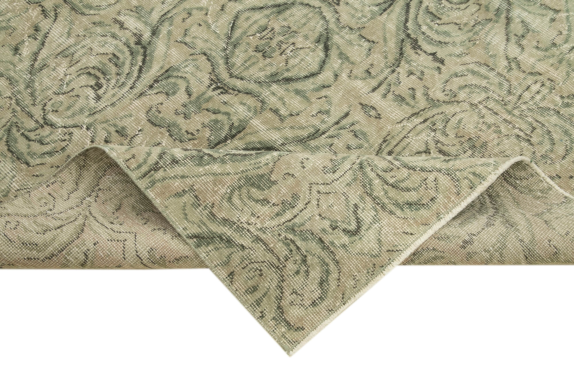 6x9 Beige Overdyed Rug - 23764