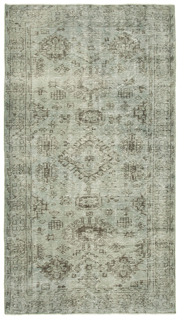 5x9 Grey Overdyed Rug - 23778
