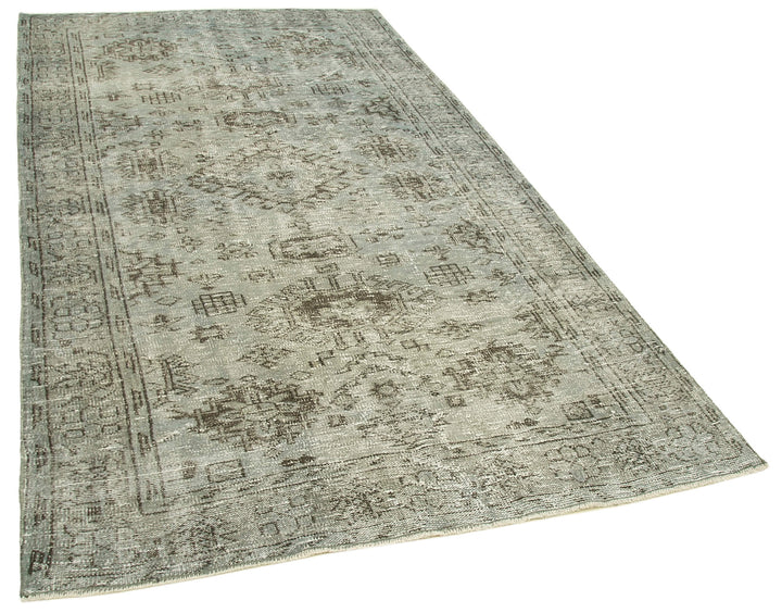 5x9 Grey Overdyed Rug - 23778