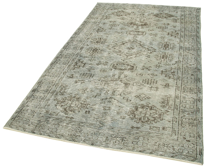 5x9 Grey Overdyed Rug - 23778