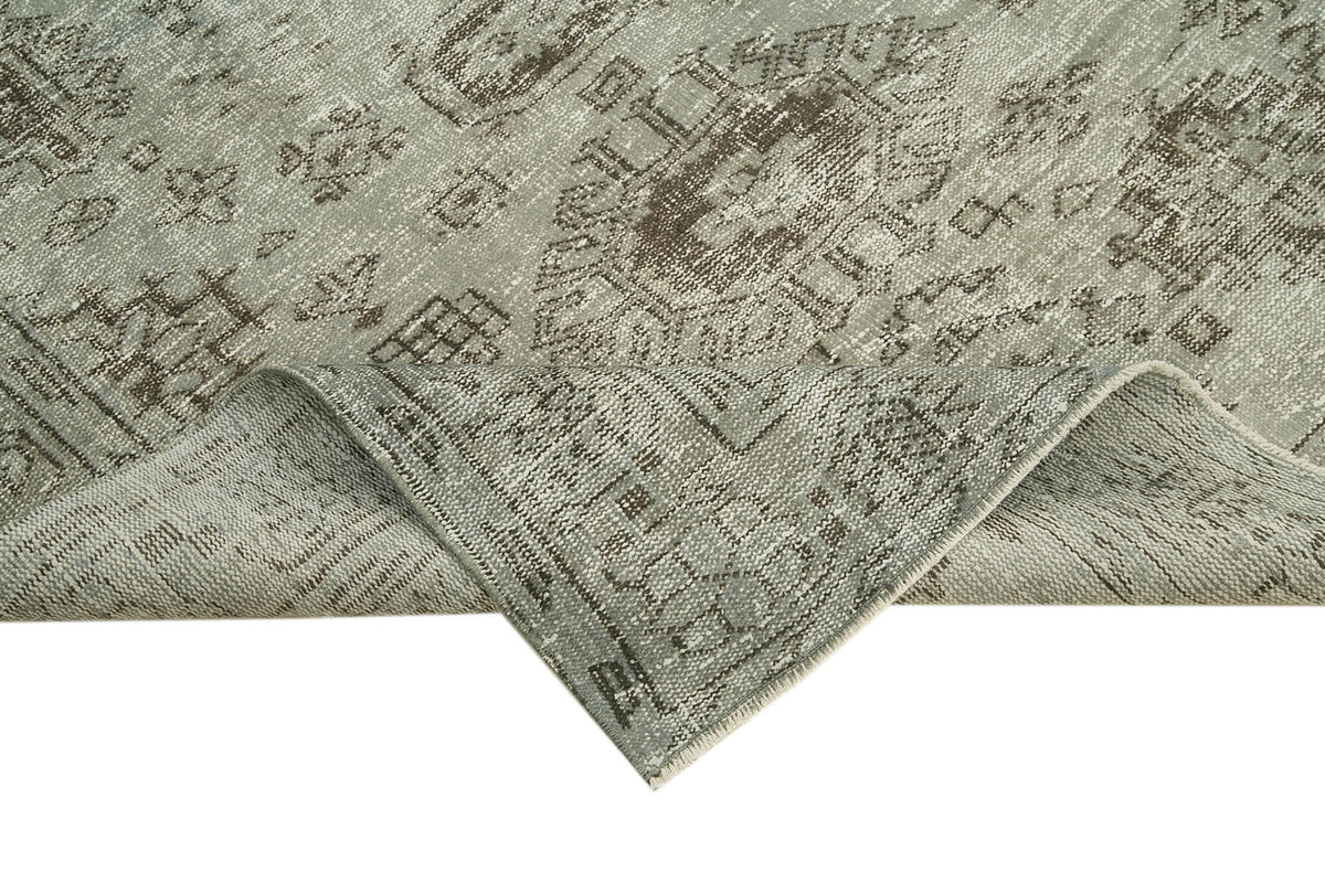 5x9 Grey Overdyed Rug - 23778