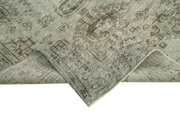 5x9 Grey Overdyed Rug - 23778
