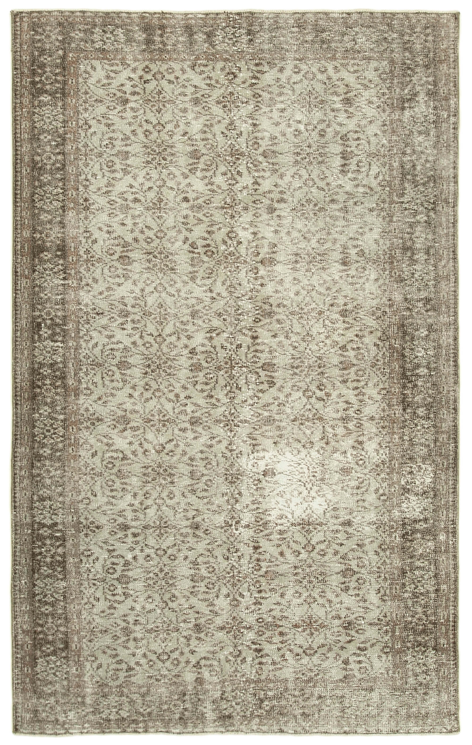 5x9 Grey Overdyed Rug - 23793