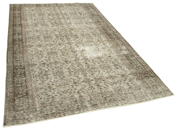5x9 Grey Overdyed Rug - 23793