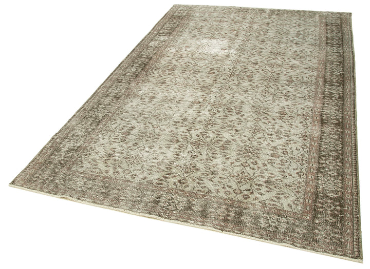 5x9 Grey Overdyed Rug - 23793
