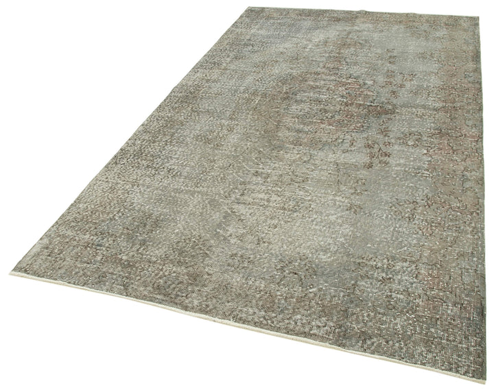 5x9 Grey Overdyed Rug - 23805