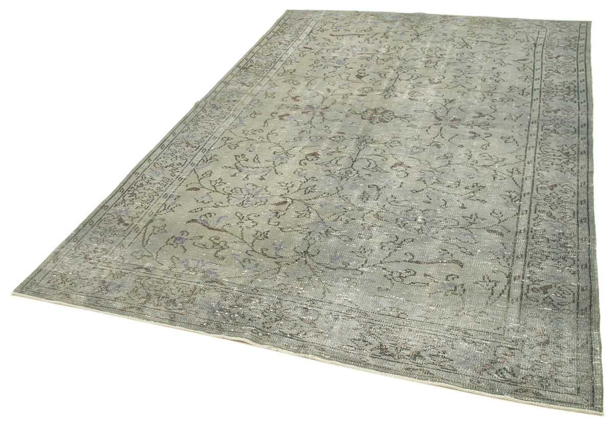 6x9 Grey Overdyed Rug - 23809