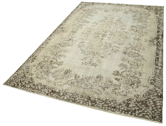 5x9 Grey Overdyed Rug - 23822