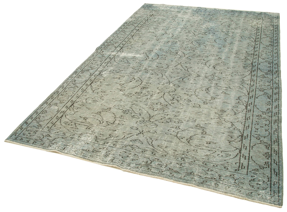 6x9 Blue Overdyed Rug - 23824