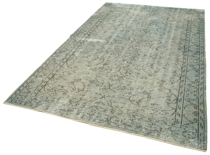 6x9 Blue Overdyed Rug - 23824
