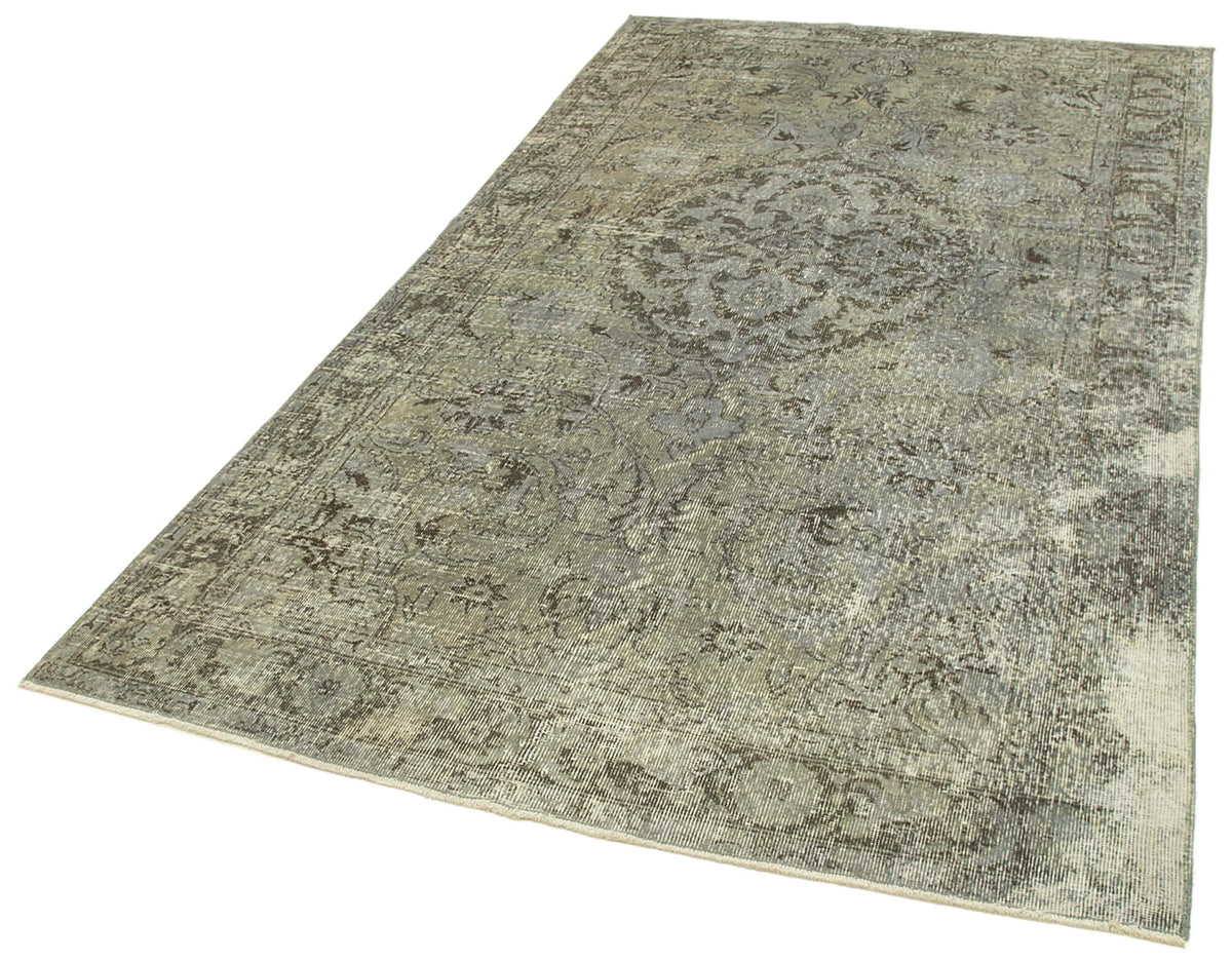 5x10 Grey Overdyed Rug - 23835