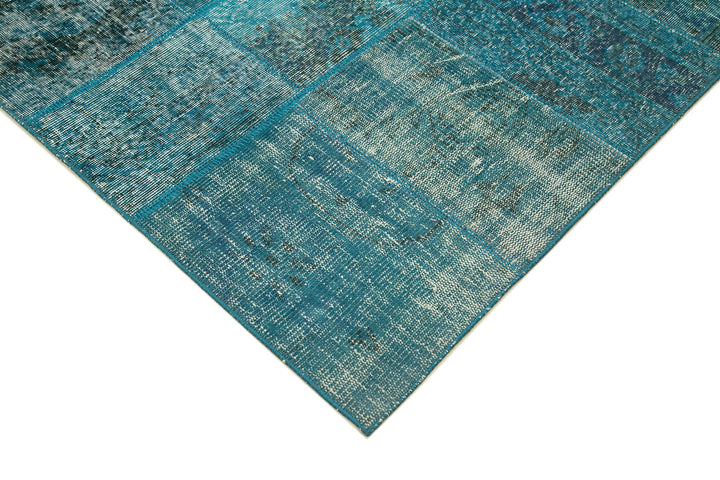 7x10 Blue Patchwork Rug - 23938