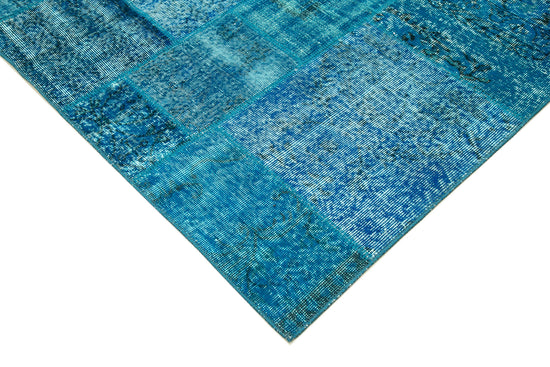 7x10 Blue Patchwork Rug - 23957